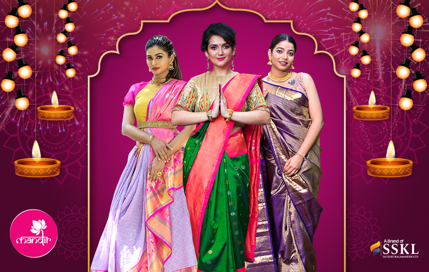 diwali saree collection, sarees to wear on Diwali